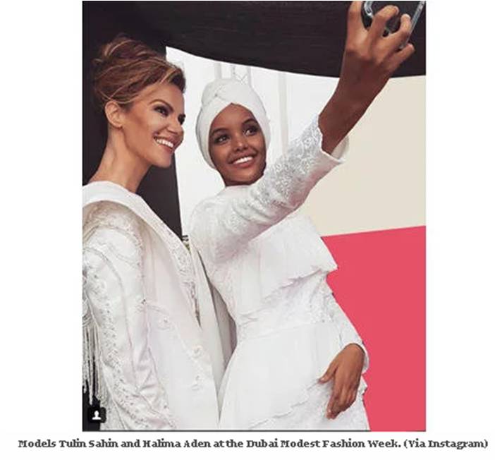 International hijab supermodel was the star of the Dubai Modest Fashion Week